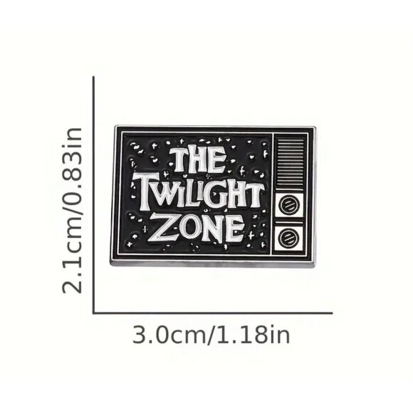 THE TWILIGHT ZONE 60s Retro Rod Serling Enamel Backpack Pin NEW NWOT - Picture 2 of 3